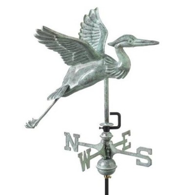 Good Directions Blue Heron Weathervane Blue Verde ...