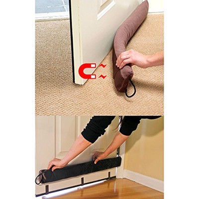 Brown Magnetic Clip Door Draft Guard Cold ...