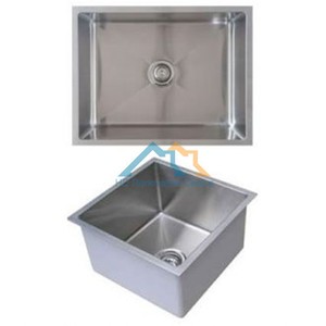 650 X 500mm 300mm Deep Undermount Topmount Kitchen Laundry Sink Round ...