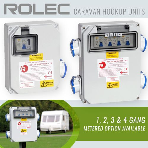 CAMPSITE ELECTRIC HOOK UP BOXES 1 WAY 4 WAY CARAVAN HOOK UP UNITS 16A SOCKETS eBay