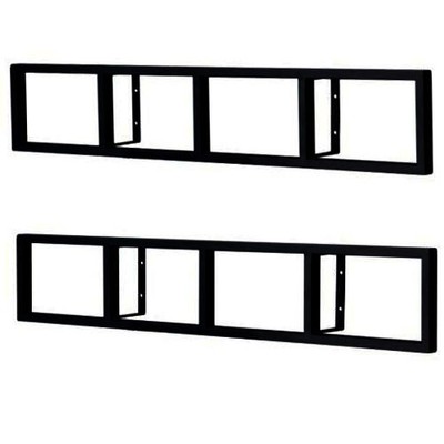 2 Black Lerberg CD DVD Rack Shelf ...