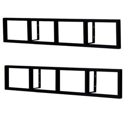 2 Black Lerberg CD DVD Rack Shelf ...