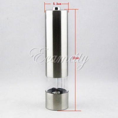 Electric Stainless Steel Kitchen Tool Salt Pepper ...