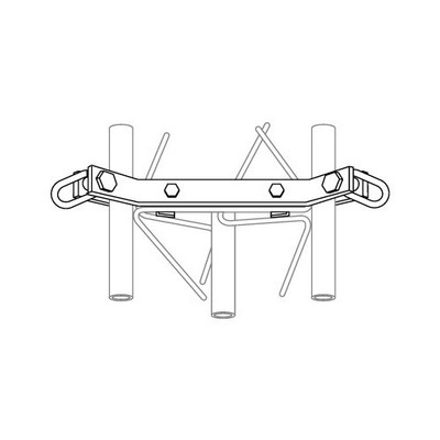 ROHN GA25GD Down Guy Bracket Assembly with Hardware for ROHN 25G Tower. Buy it now for 188.87