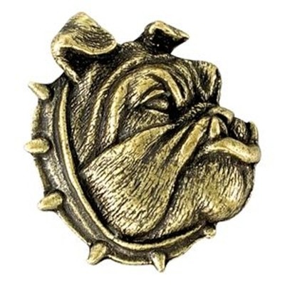 Bulldog Mascot Jacket Pin, Bulldog Letterman Jacket ...