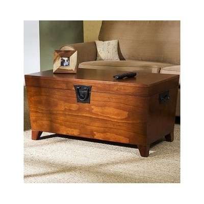 Hope Chest Storage Trunk Wood Bedroom Blanket ...