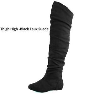 Knee High Flat Boots | eBay