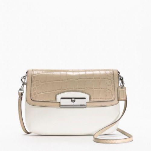 White and Tan Handbag | eBay