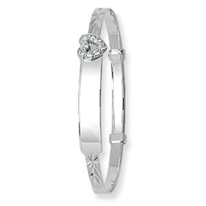 ... -9ct-White-Gold-Clear-Cubic-Zirconia-Heart-Expandable-Bangle-BN352W