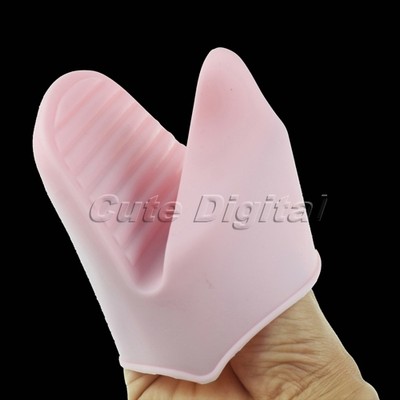 Silicone Heat Resistant Pot Oven Glove Holder ...