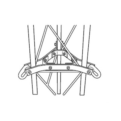 ROHN GA45GD Down Guy Bracket Assembly with Hardware for ROHN 45G Tower. Buy it now for 211.04