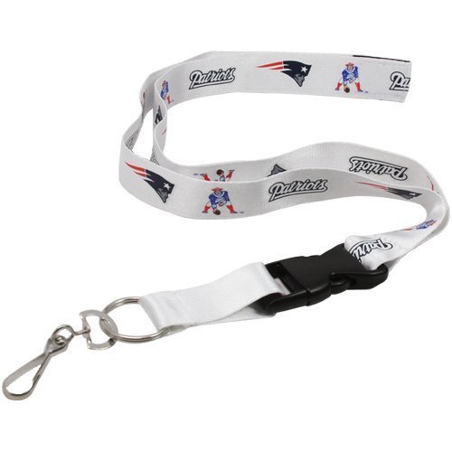 Patriots-Navy-Blue-Licensed-NFL-Keychain-ID-Holde-Detachable-Lanyard-Brand-New