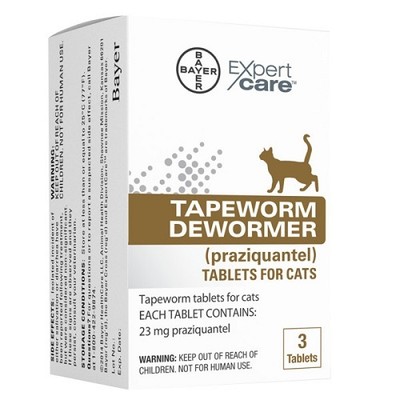 Bayer Expert Care Tapeworm Dewormer 3 Cat ...