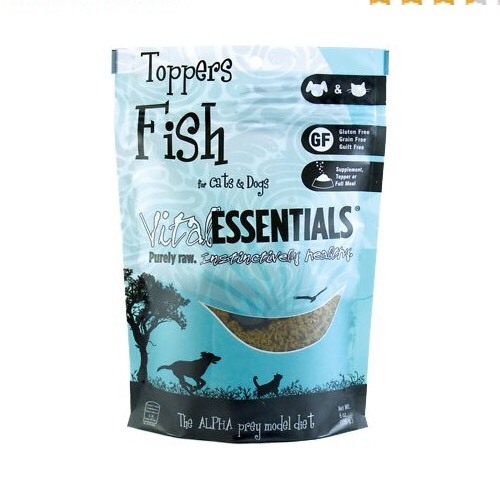 Toppers Fish For Cats & Dogs Vital Essentials 6oz Purely Raw