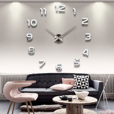 New Fashion Large Number Wall Clock Diy ...