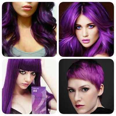 Best Of PROFESSIONAL PERMANENT HAIR DYE COLOR CREAM PURPLE VIOLET No. (Best Professional Purple Hair Dye)