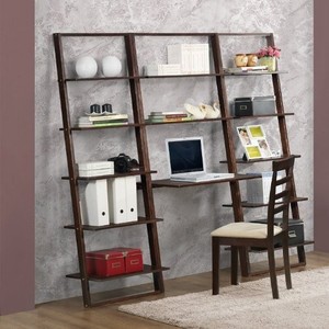 Ladder Bookcase Desk Bookshelves puter Armoire fice