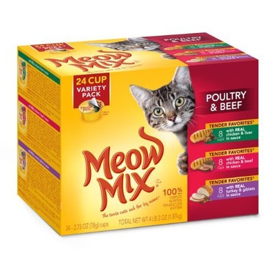 Meow Mix Tender Favorites Poultry and Beef ...