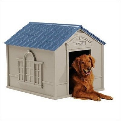 NEW Suncast DH350 Dog House Resin Construction ...