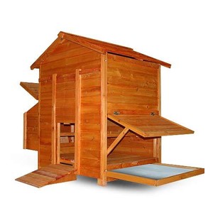Details about Deluxe Solid Wood Hen Chicken Coop Poultry Cage Nest Box ...