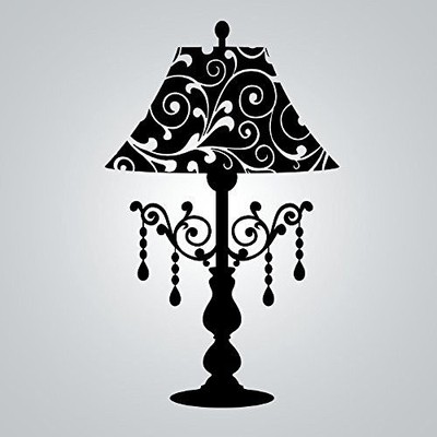 UPC 611356007867 product image for Dcwv Wall Art Lamp With Rhinestones, Peel-stick, Black | upcitemdb.com