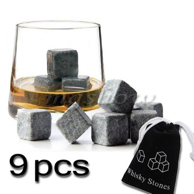 9pcs Whisky Ice Stones Drinks Cooler Cubes ...