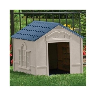 Large Dog House Pet Shelter Durable Resin ...