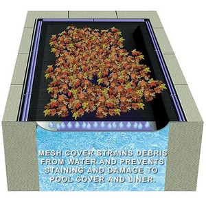 pool leaf swimming ground rectangle winter covers 16x32 wty pools limited