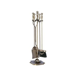 Fireplace Tool Set 5 Piece Antique Brass Fire Place Tools