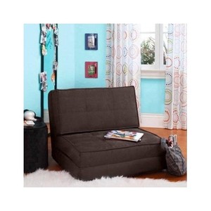 Chair-Flip-Out-Sofa-Lounger-Bed-Couch-Furniture-Kids-Bedroom-Brown ...