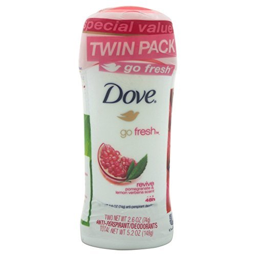 Dove go fresh Anti-Perspirant Deodorant, Revive 2.6 oz, Twin Pack New