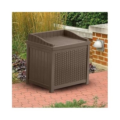 Outdoor Storage Seat Resin Wicker Outdoor Patio ...