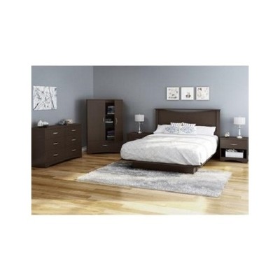 Full Size Platform Bed Frame Modern Bedroom ...