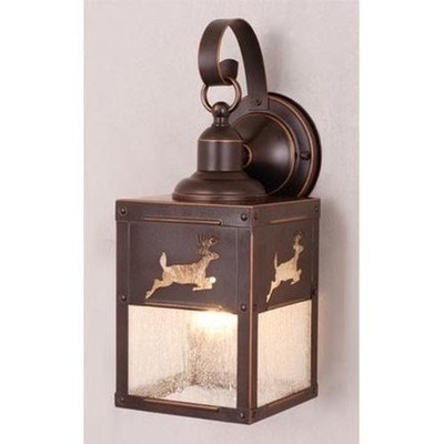 Vaxcel 1 Light Rustic Deer Outdoor Wall ...