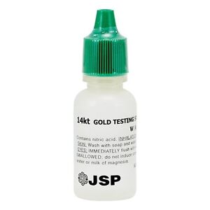 Details about 14K Yellow  White Gold Test Testing Acid Solution JSP