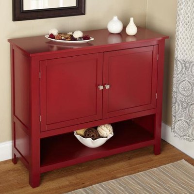 Red Montego Buffet Storage Cabinet Furniture Sideboard ...