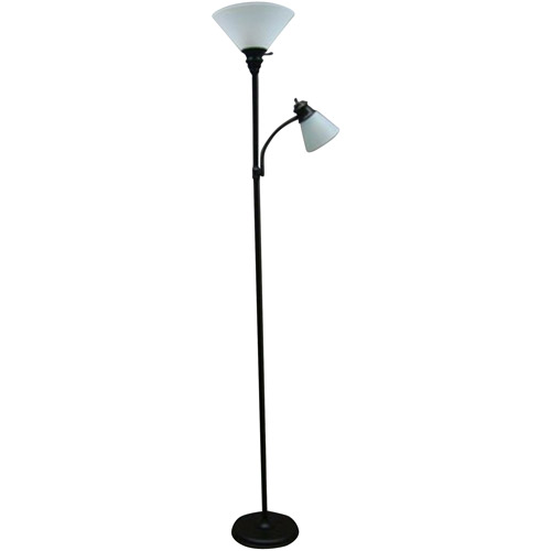 UPC 798919122929 product image for Mainstays Oil-rubbed Bronze Combo Floor Lamp With Reading Light | upcitemdb.com