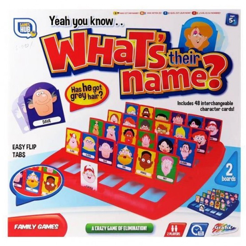 GUESS WHO WHATS THEIR NAME BOARD GAME 48 CHARACTERS FUN GUESSING CHILDRENS KIDS eBay