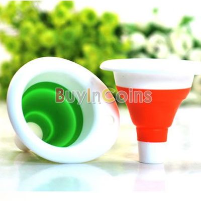 New Mini Silicone Gel Practical Foldable Funnel ...