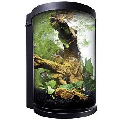 Cylinder Aquarium Fish Tank Plant Nano Mini ...