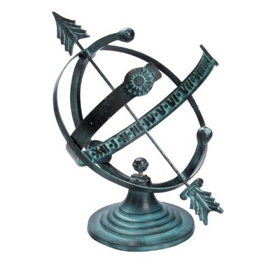 Rome 1332 Aluminum Armillary Sundial, Cast Aluminum ...