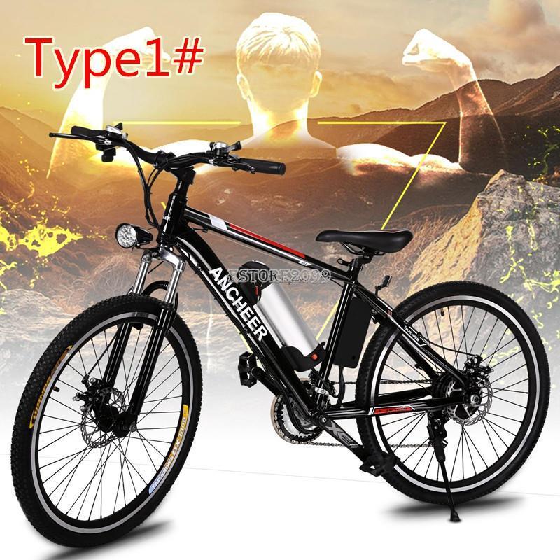 36V Electric Snow Bike Mountain Bike Bicycle Ebike 19"/26" Ebike Fat Tire 500W E