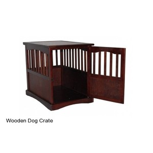 Indoor Wooden Dog Crate Pet Kennel End Table