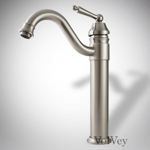 -Brushed-Nickel-Bathroom-Sink-Faucets-Vessel-One-Hole-Handle-Lavatory ...