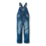 Genuine Kids OshKosh Infant Toddler Girls Bib Overalls Bibs Denim 12 Months NEW 