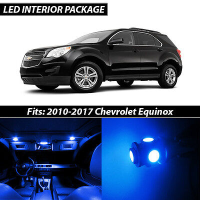 2010-2017 Chevrolet Equinox Blue Interior LED Lights Package Kit