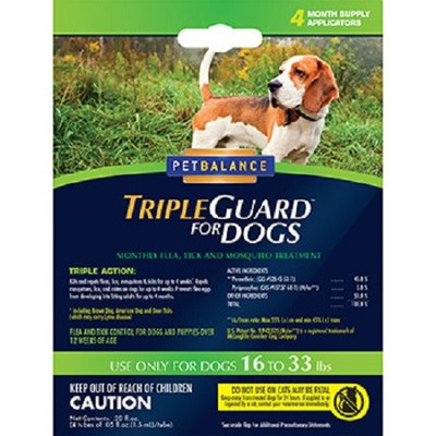 PetBalance TripleGuard For Dogs 16-33 lbs 4 ...