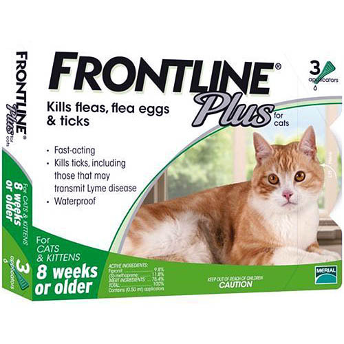 Frontline Plus 3 Pack For Cats Over ...