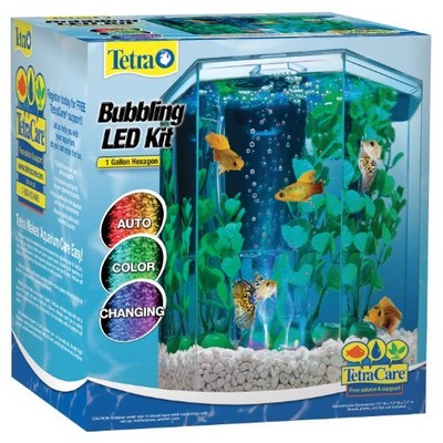 New! Kit Aquarium Hexagon Gallon Led 1 ...