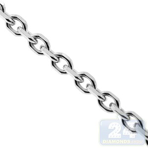 ... -14K-White-Gold-Cable-Round-Link-Mens-Chain-Necklace-2-5-mm-24-Inches